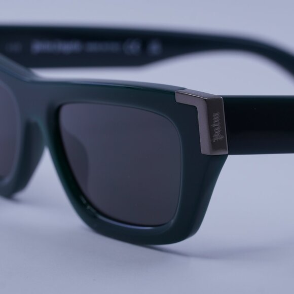 Palm Angels PERI10K MALIBU 5507 Sunglasses Green Cat Eye Frame, Grey Lenses - Picture 2 of 9